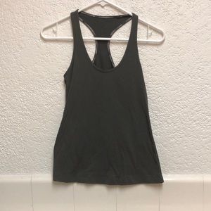 Grey Lululemon razor back tank